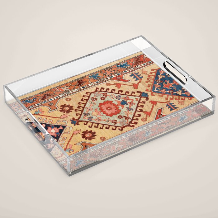Bakhshaish Azerbaijan Northwest Persian Long Rug Print Acrylic Tray Gallery Image 1