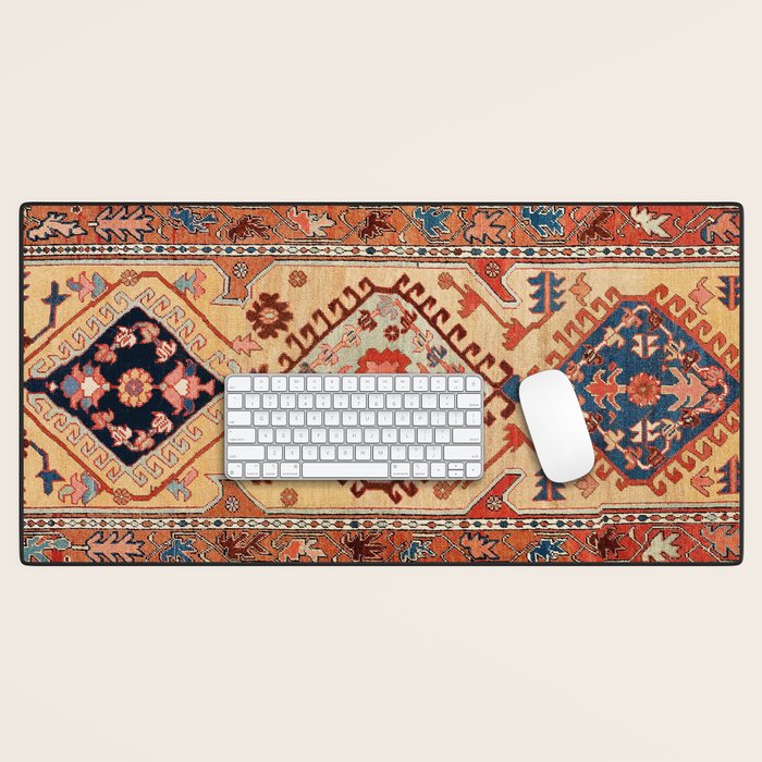 Bakhshaish Azerbaijan Northwest Persian Long Rug Print Desk Mat Gallery Image 1