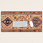 Bakhshaish Azerbaijan Northwest Persian Long Rug Print Desk Mat Gallery Image 1