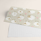 Cute Fluffy Sheep Pattern Wrapping Paper Gallery Image 2