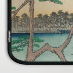Spring Blossoms and Pond Ukiyo-e Japanese Art Laptop Sleeve Gallery Image 3