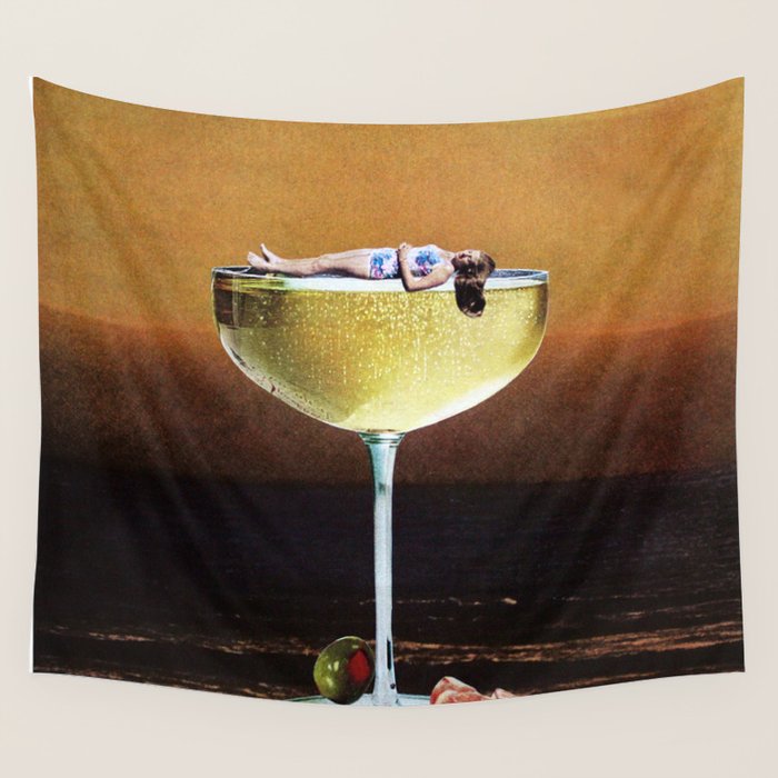 Champagne Sunset Wall Tapestry Gallery Image 4