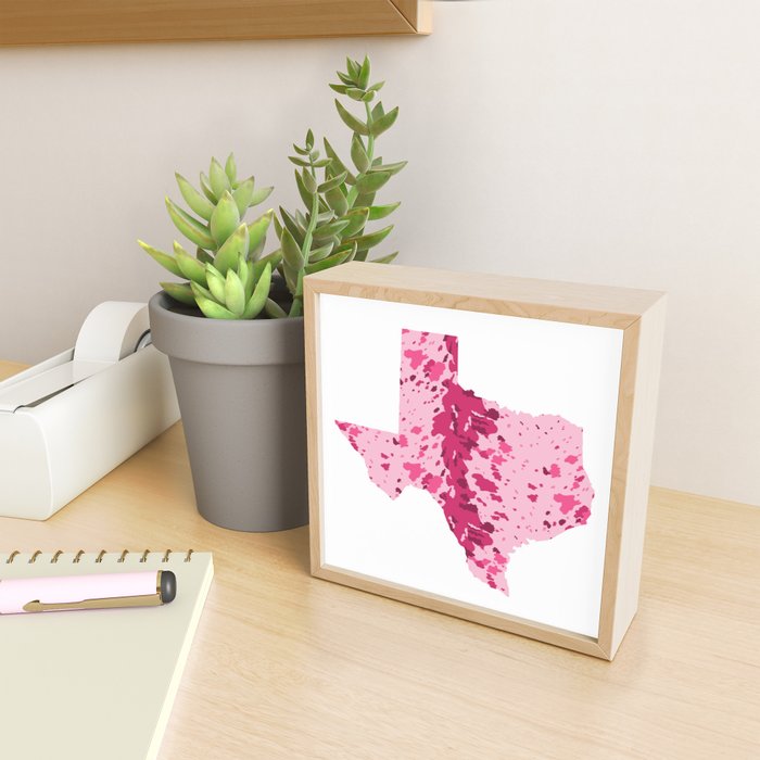 Texas Pink Longhorn Mini Art Print Gallery Image 2