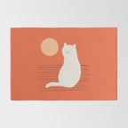 Abstraction minimal cat 31 relax day Rug Gallery Image 2