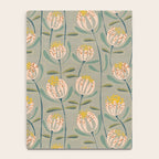 Floating scandi flowers earthy tones Notebook Gallery Image 4