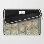 Floating scandi flowers earthy tones Laptop Sleeve Gallery Image 2