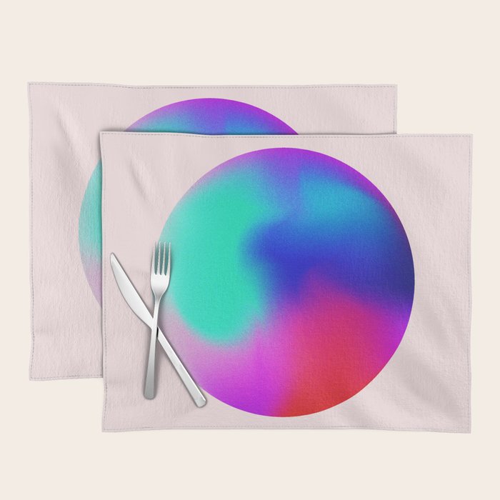 Pink And Purple Gradient Sphere Placemat Gallery Image 1