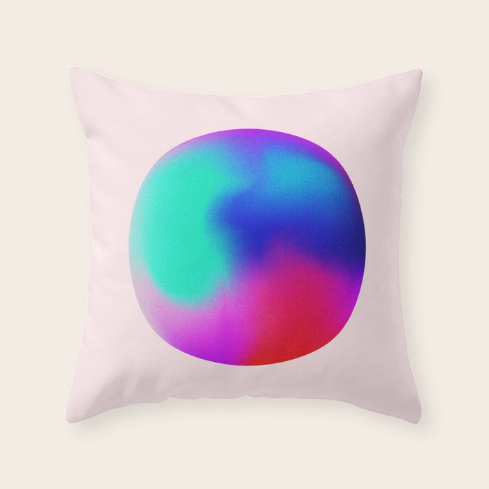 Pink And Purple Gradient Sphere Throw Pillow Gallery Image 6