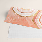 Coral Agate Abstract Wrapping Paper Gallery Image 2