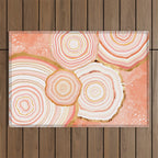 Coral Agate Abstract Outdoor Rug Gallery Image 1