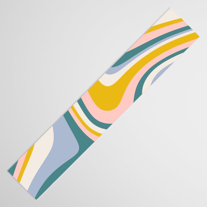 Abstract Wavy Stripes LXII Table Runner Gallery Image 3