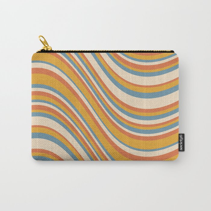 Wavy Stripes XX - Retro Summer Carry All Pouch Gallery Image 1