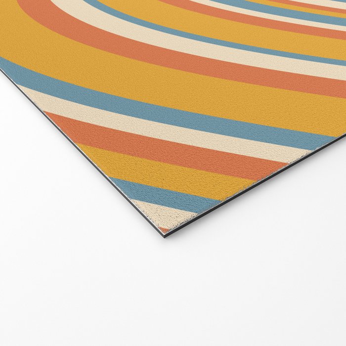 Wavy Stripes XX - Retro Summer Welcome Mat Gallery Image 2