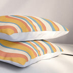 Wavy Stripes XX - Retro Summer Pillow Sham Gallery Image 3