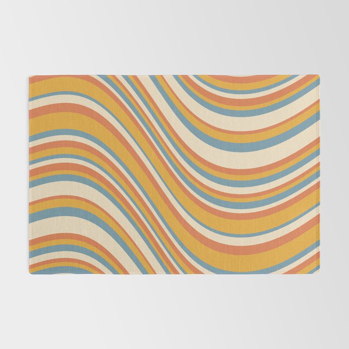 Wavy Stripes XX - Retro Summer Rug Gallery Image 2