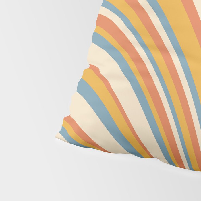 Wavy Stripes XX - Retro Summer Pillow Sham Gallery Image 4