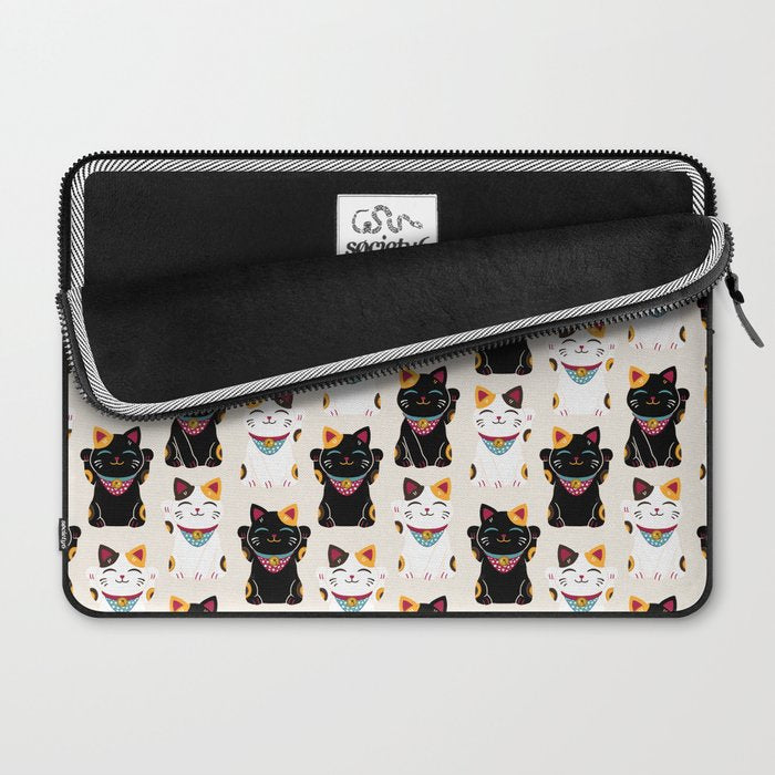Maneki Neko - Lucky Cats Laptop Sleeve Gallery Image 2