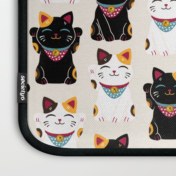 Maneki Neko - Lucky Cats Laptop Sleeve Gallery Image 3