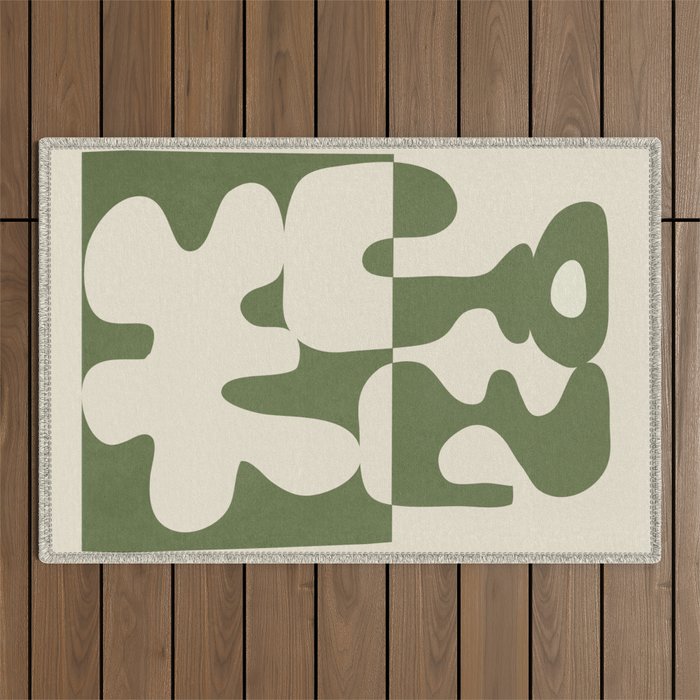 Duality in Motion 4 Outdoor Rug Gallery Image 1