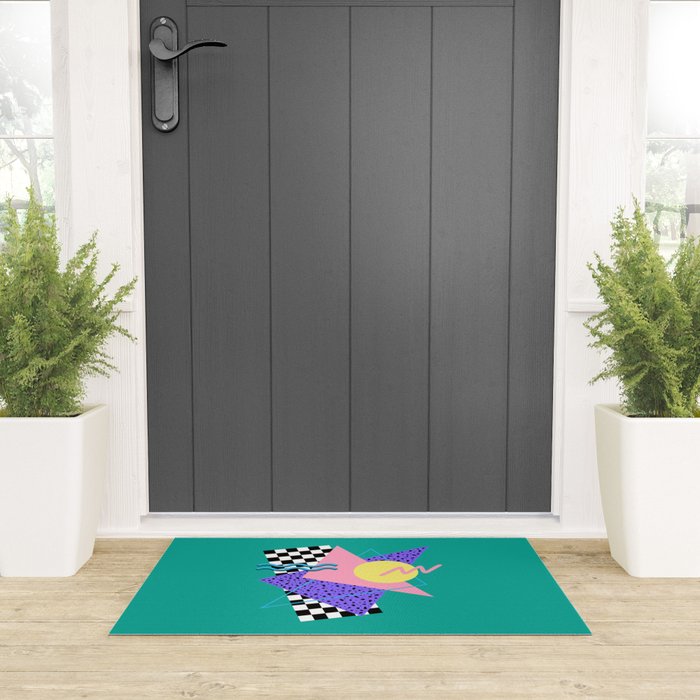 Memphis pattern 120 - 80s / 90s Retro Welcome Mat Gallery Image 3