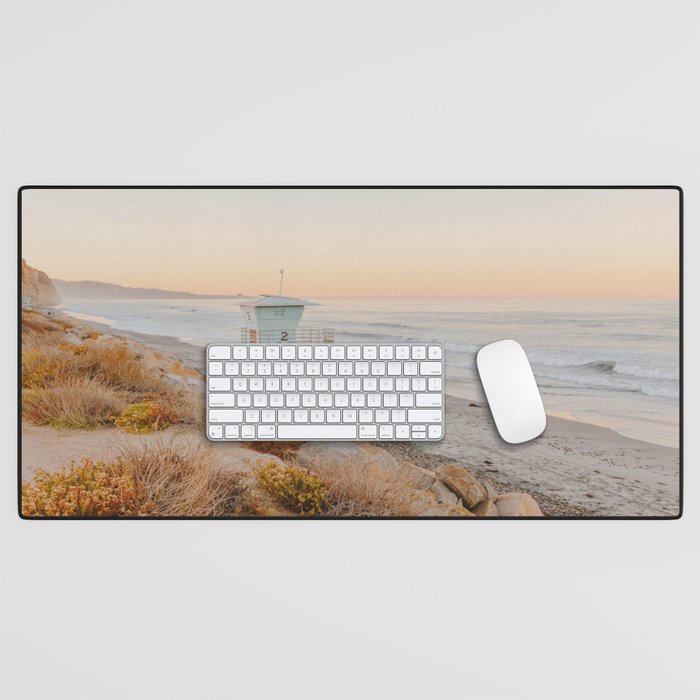 no lifeguard lxix / san diego, california Desk Mat Gallery Image 1