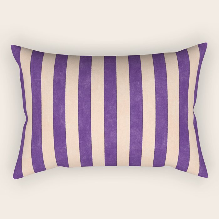 STRIPES 001 H - Fig Rectangular Pillow Gallery Image 2