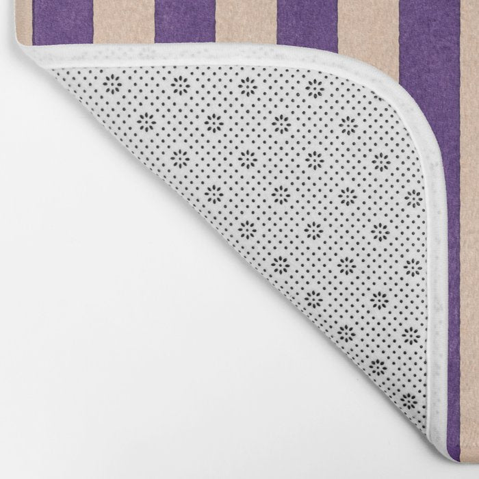 STRIPES 001 H - Fig Bath Mat Gallery Image 2