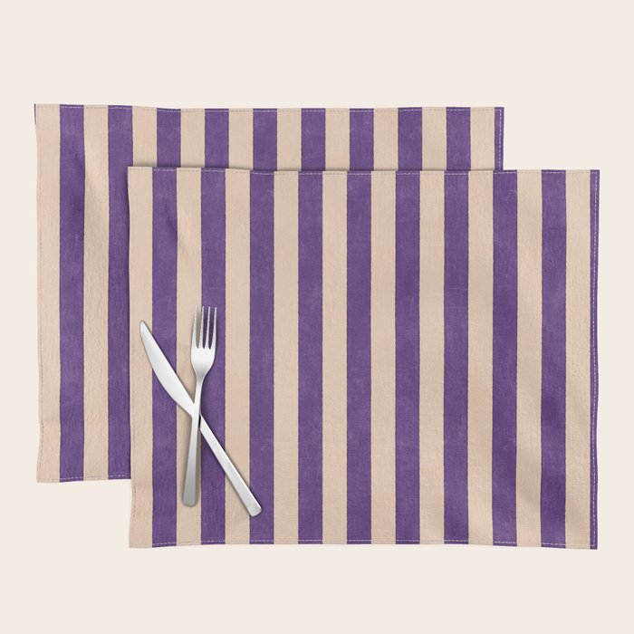 STRIPES 001 H - Fig Placemat Gallery Image 1