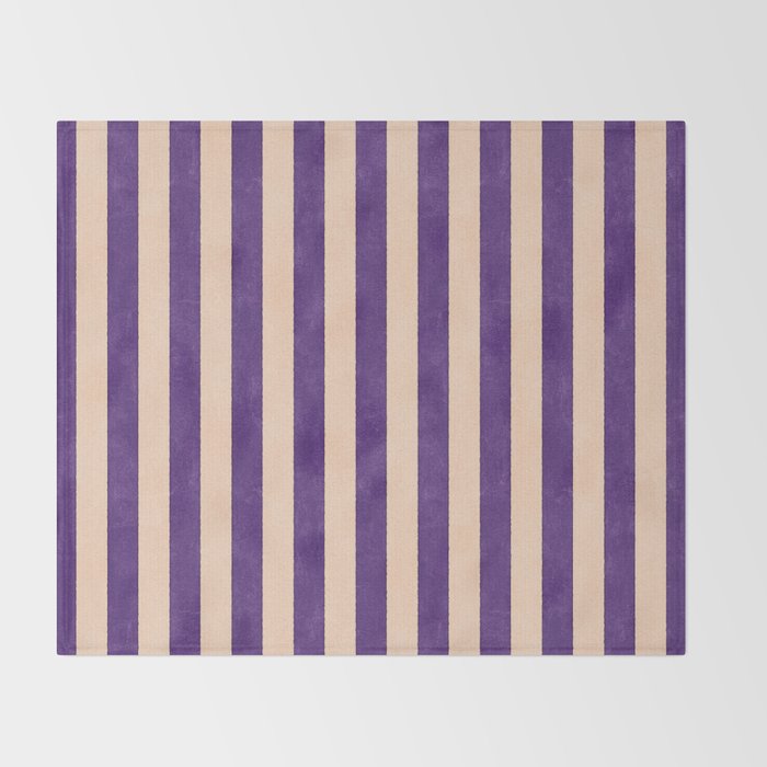 STRIPES 001 H - Fig Throw Blanket Gallery Image 2