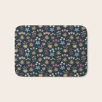 Romantic Botanica - Tapestry Bouquet in Navy Bath Mat Gallery Image 1