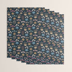 Romantic Botanica - Tapestry Bouquet in Navy Wrapping Paper Gallery Image 3