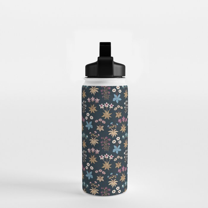Romantic Botanica - Tapestry Bouquet in Navy Water Bottle Gallery Image 2