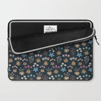 Romantic Botanica - Tapestry Bouquet in Navy Laptop Sleeve Gallery Image 2