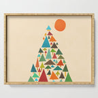 The house at the pine forest Serving Tray Gallery Image 1