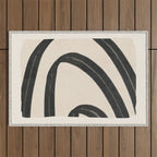 Minimal Abstract Art 17 Outdoor Rug Gallery Image 1