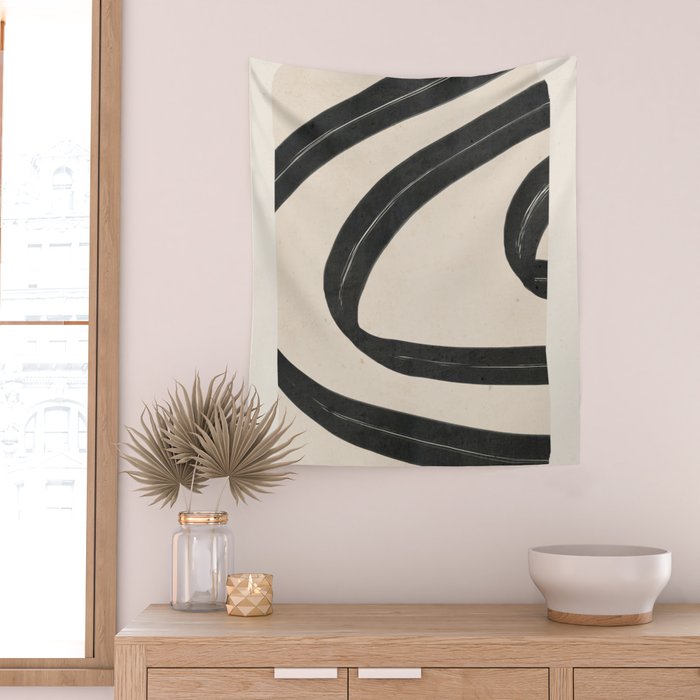 Minimal Abstract Art 17 Wall Tapestry Gallery Image 2