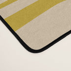 Mid Century Modern Piquet Abstract Multi Pattern in Mid Mod Mustard Yellow and Beige Desk Mat Gallery Image 4