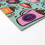 Smiley Coffee Welcome Mat Gallery Image 2