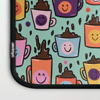 Smiley Coffee Laptop Sleeve Gallery Image 3