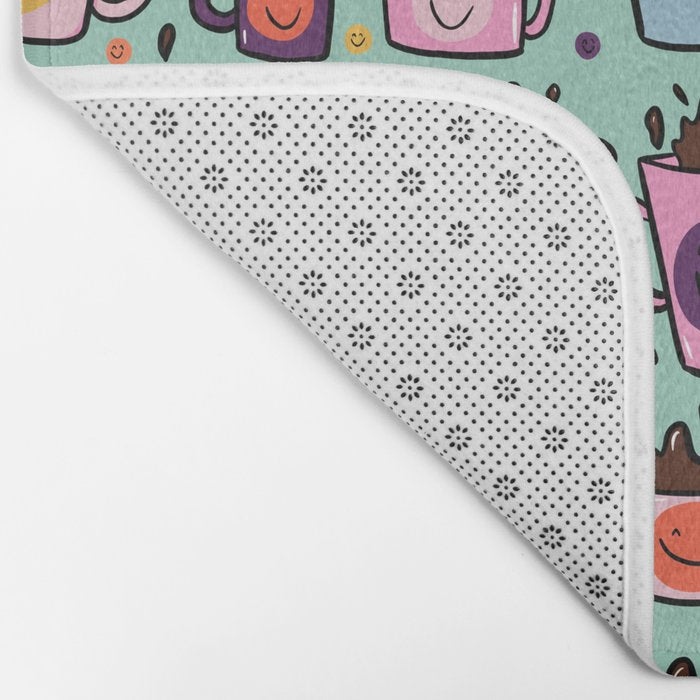 Smiley Coffee Bath Mat Gallery Image 2
