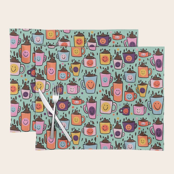 Smiley Coffee Placemat Gallery Image 1