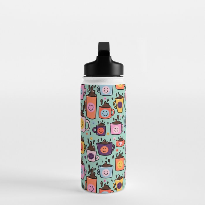 Smiley Coffee Water Bottle Gallery Image 3