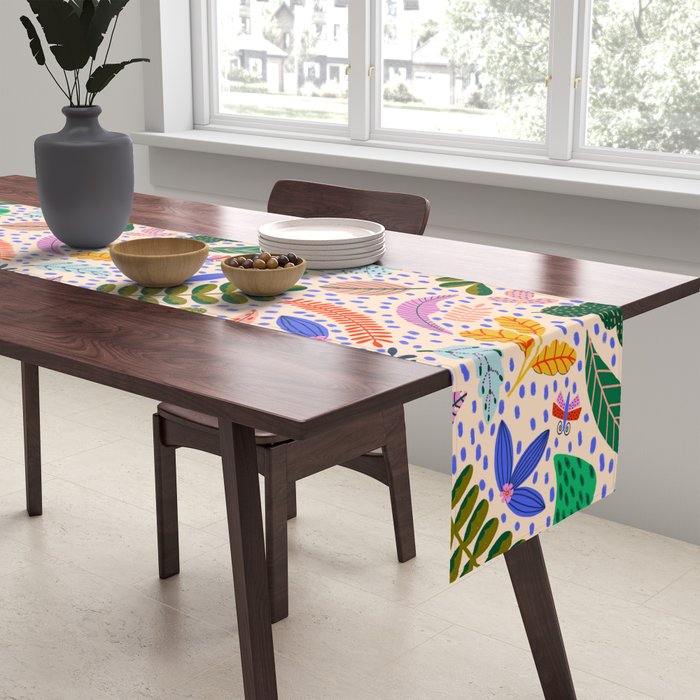 Colorful Plants  Table Runner Gallery Image 2