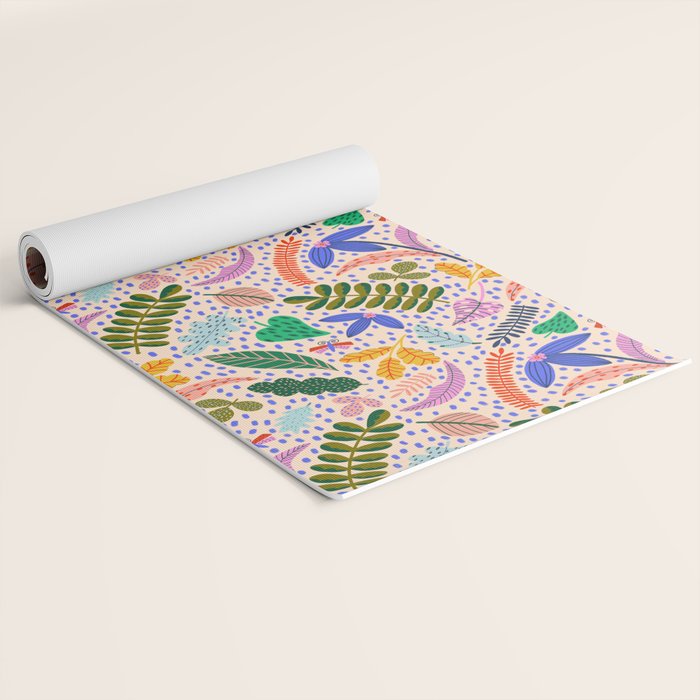 Colorful Plants  Yoga Mat Gallery Image 2