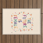 The future is female Outdoor Rug Gallery Image 1