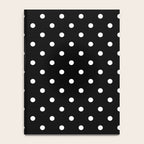 Licorice Black with White Polka Dots Notebook Gallery Image 4