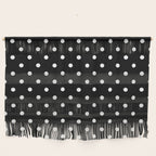 Licorice Black with White Polka Dots Wall Hanging Gallery Image 1