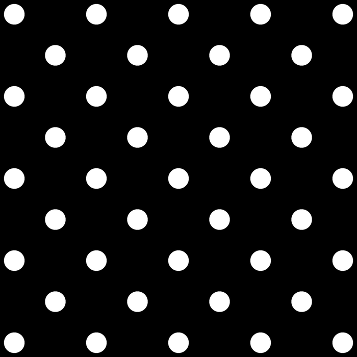 Licorice Black with White Polka Dots Coffee Mug Gallery Image 2