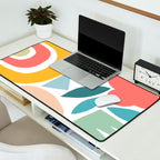 Playful Nature and Rainbow Collage Nº4 Desk Mat Gallery Image 2