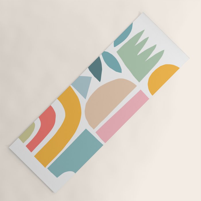 Playful Nature and Rainbow Collage Nº4 Yoga Mat Gallery Image 1